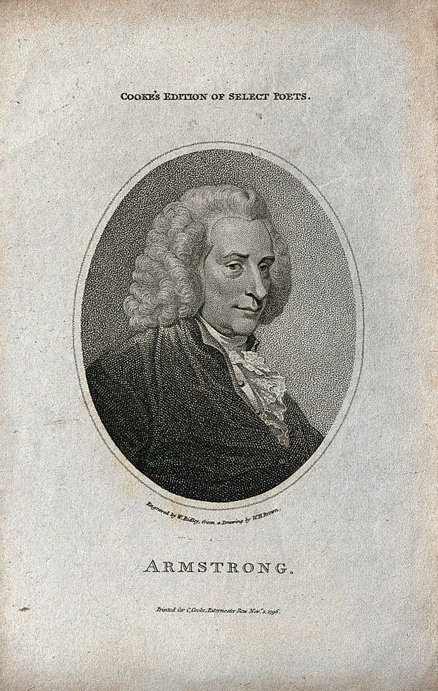 John Armstrong. Stipple engraving by W. Ridley after W. H. Brown.