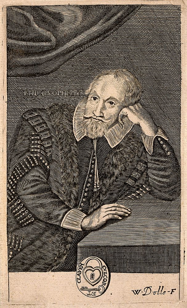 Sir Henry Wotton. Line engraving by W. Dolle.