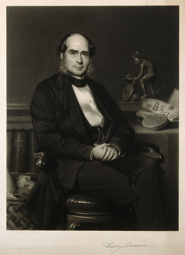 Sir Henry Bessemer. Mezzotint by T. O. Barlow after R. Lehmann.