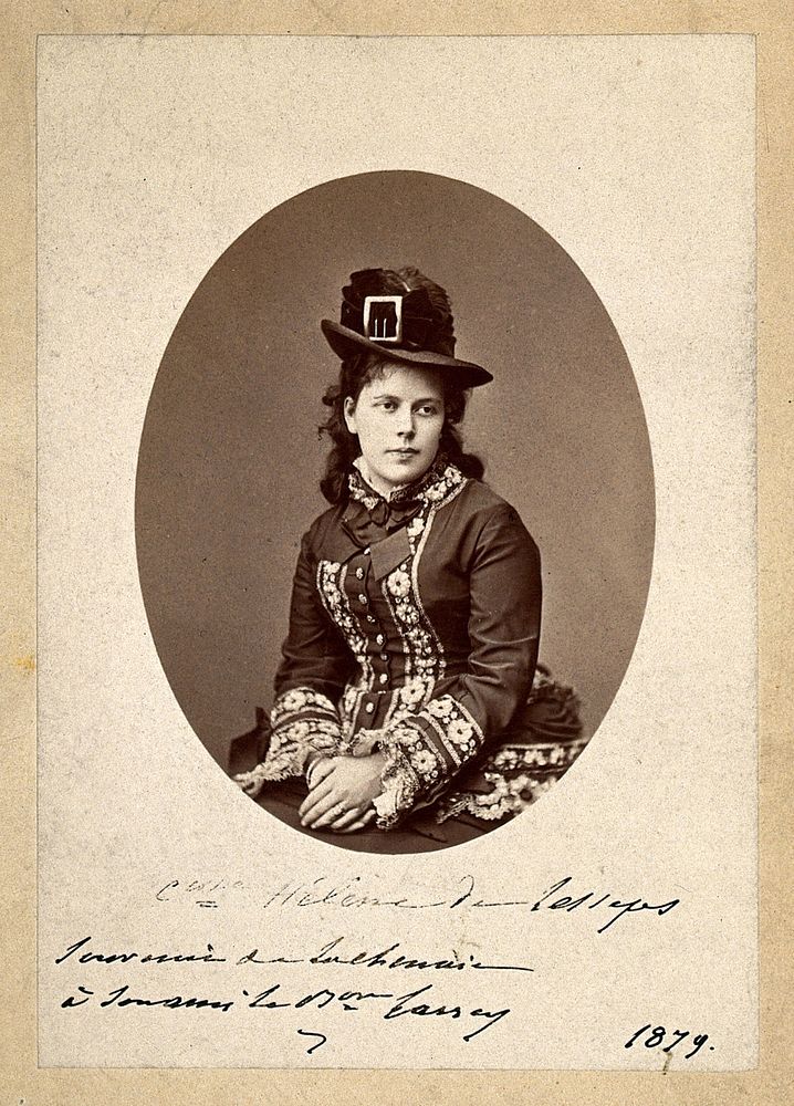 Hélène de Lesseps. Photograph by Mathieu Deroche, 1878.