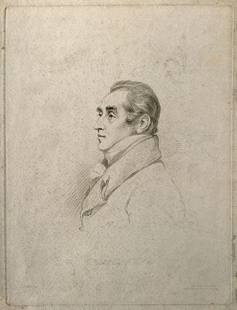 Charles Hatchett. Soft-ground etching by F. C. Lewis after T. Phillips.