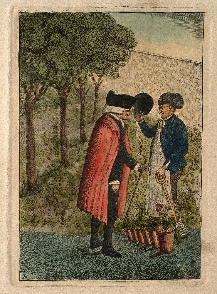 John Hope. Coloured etching by J. Kay, 1786.