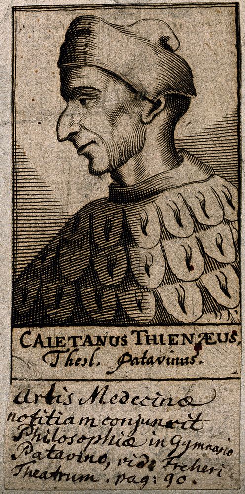 Cajetanus Thienaeus. Line engraving, 1688.