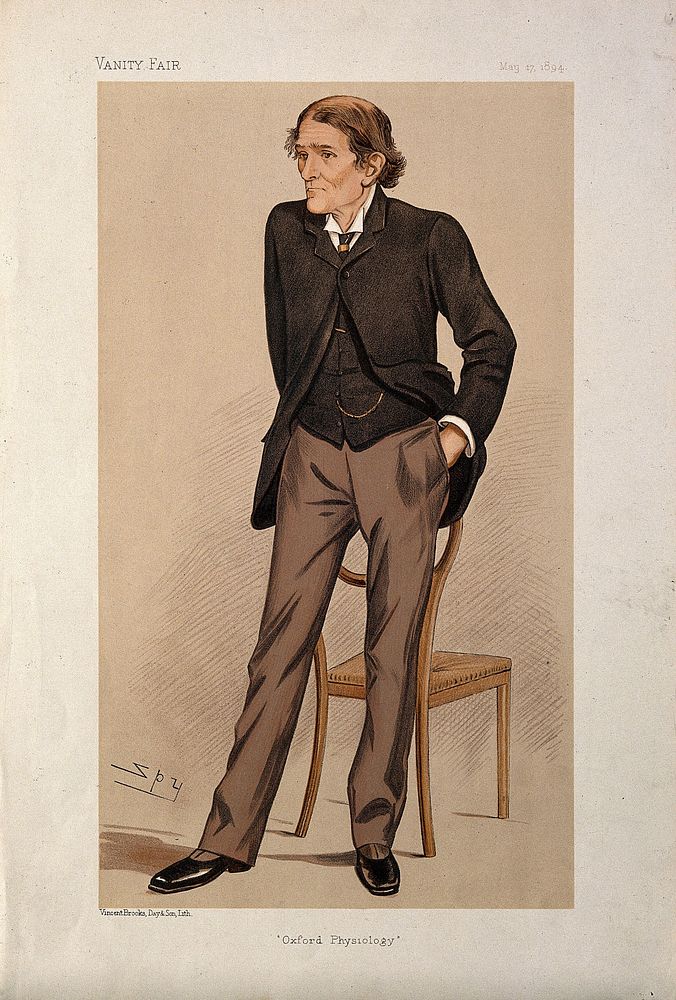 Sir John Scott Burdon Sanderson. Colour lithograph by Sir L. Ward [Spy].