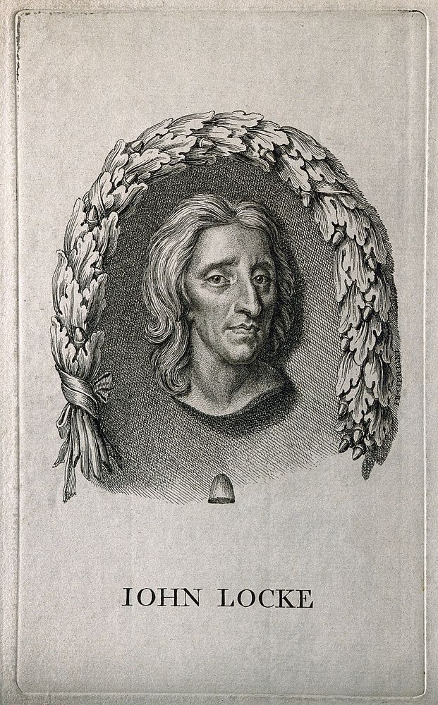 John Locke. Etching by F. Bartolozzi after G. B. Cipriani, 1765.