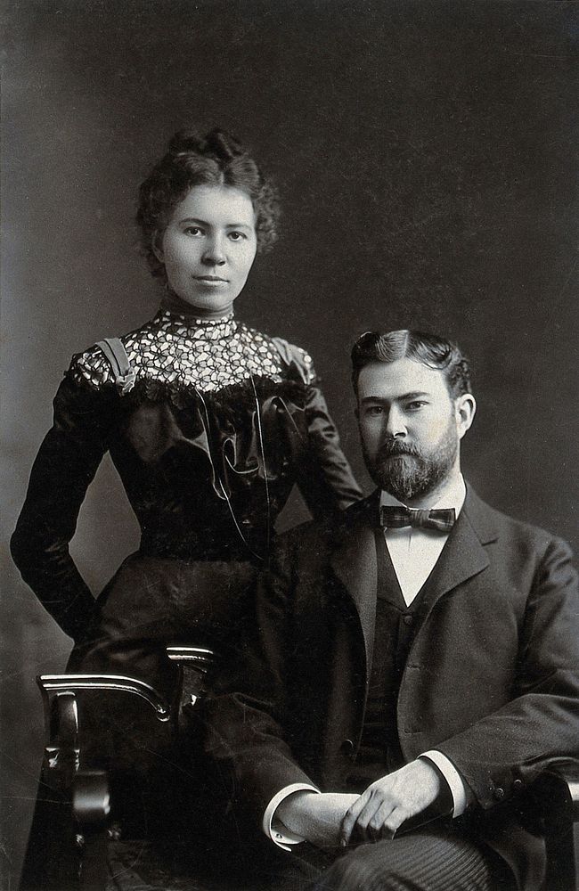 John Gerald Byrne and Mrs Byrne. Photograph by Monfort.
