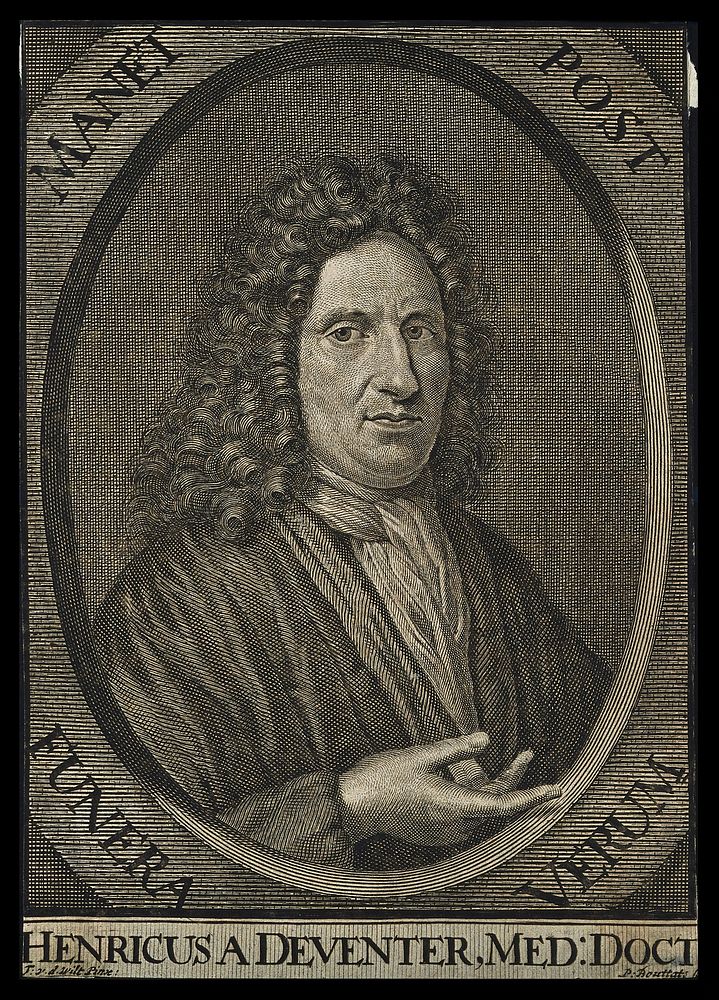 Hendrik van Deventer. Line engraving by P. Bouttats after T. van der Wilt.