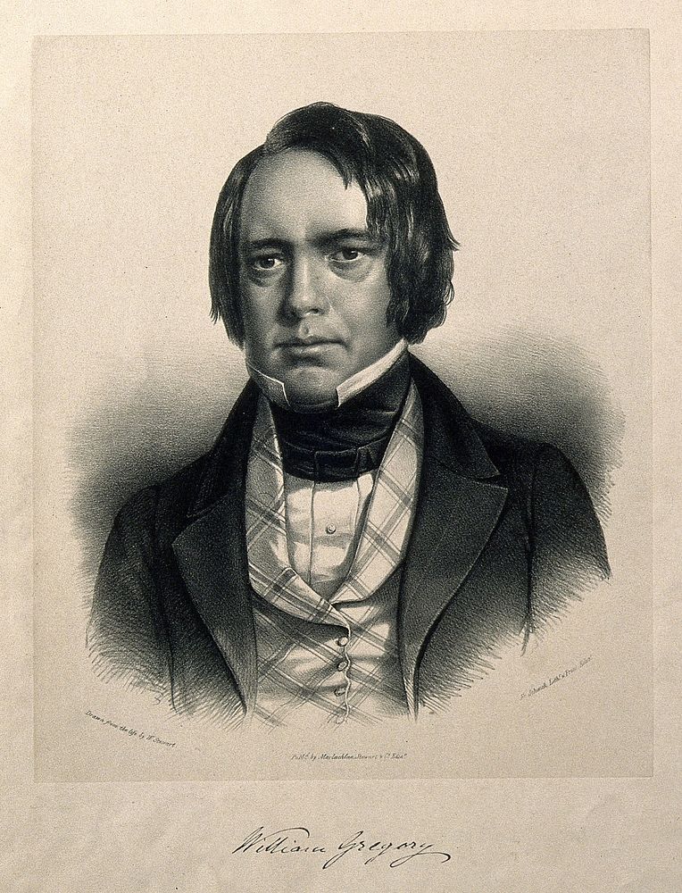 William Gregory. Lithograph by F. Schenck after W. Stewart.