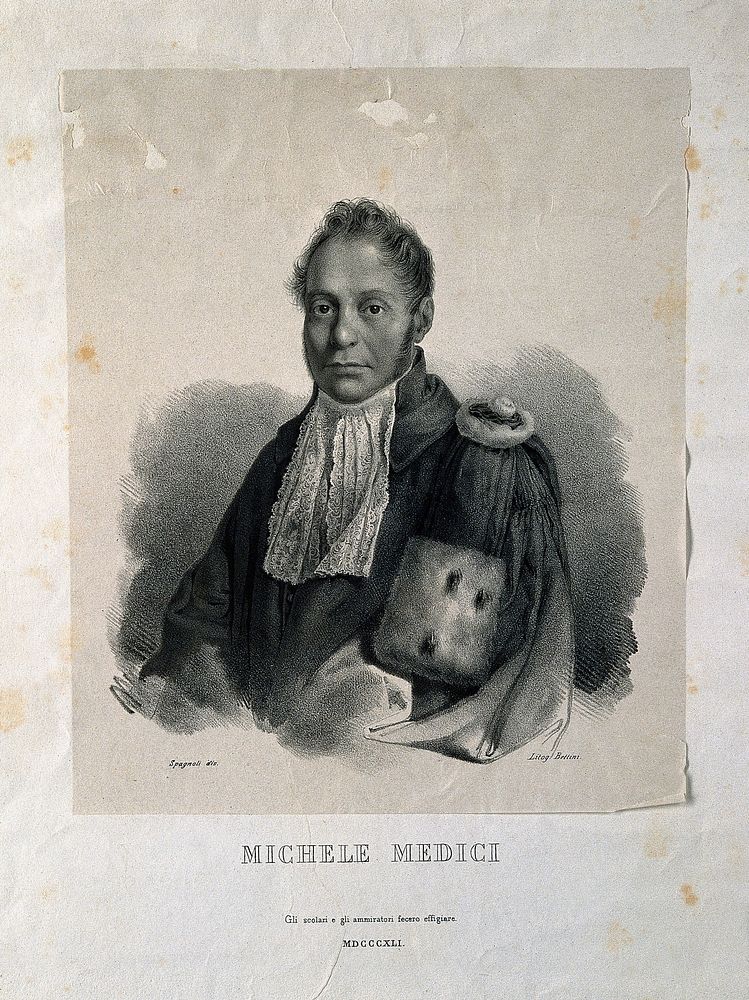 Michele Medici. Lithograph by Bettini after F. Spagnoli, 1841.