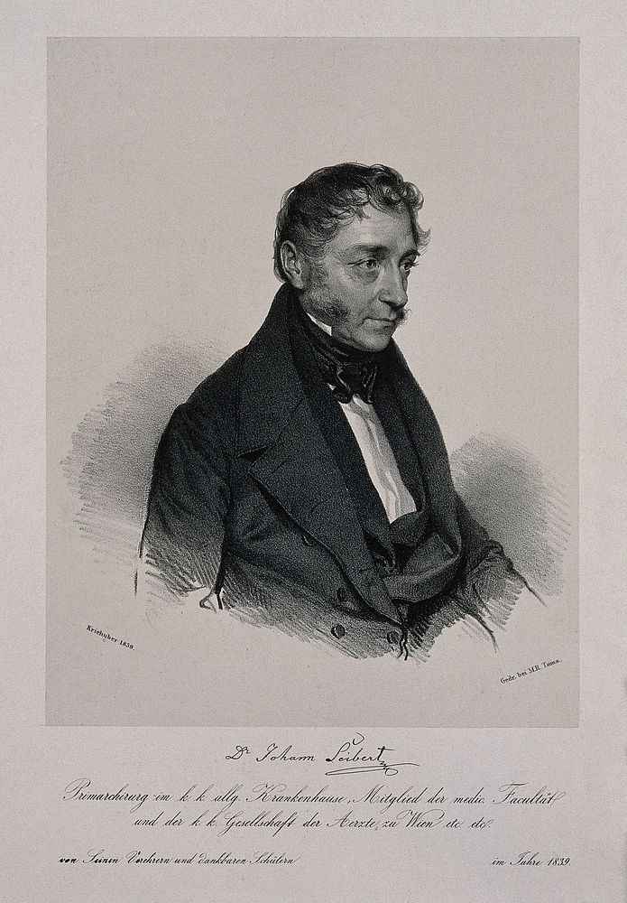 Johann Seibert. Lithograph by J. Kriehuber, 1839.