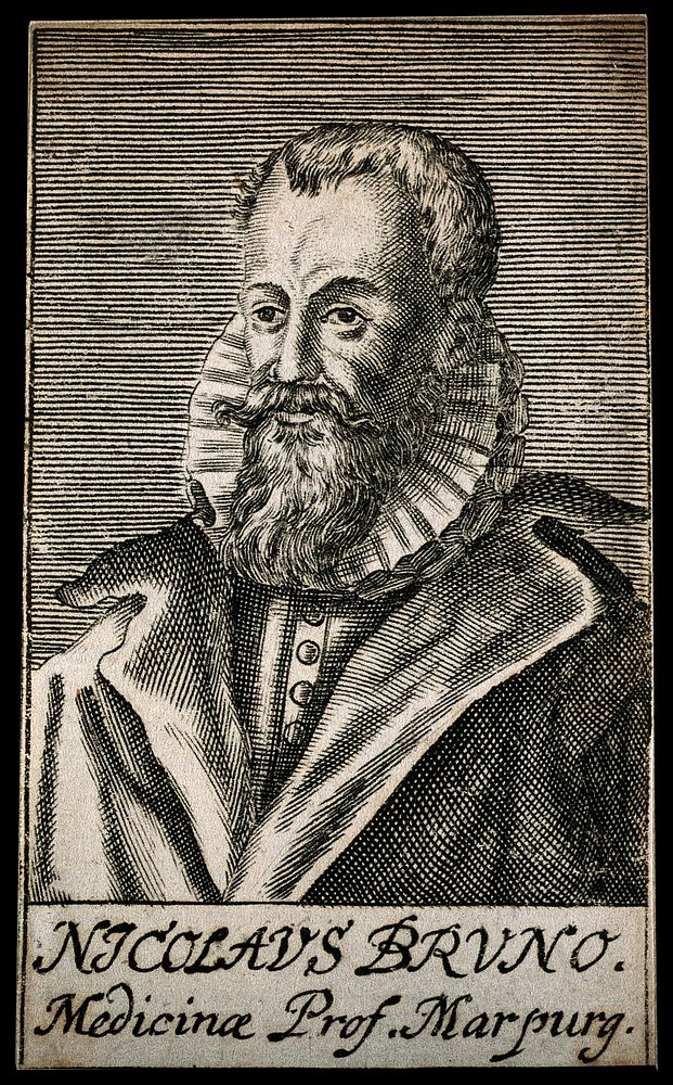 Nikolaus Bruno. Line engraving, 1688.