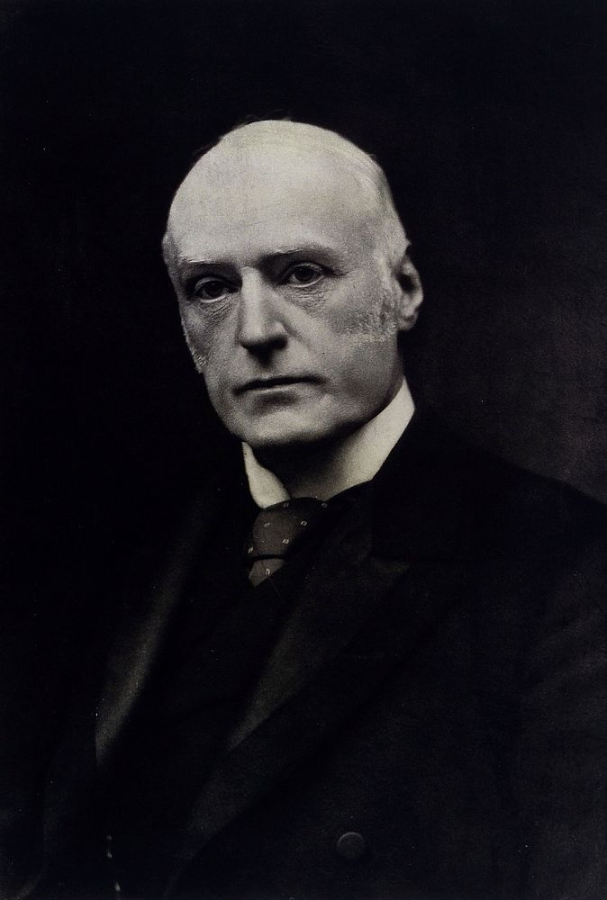Sir Richard Douglas Powell. Photogravure after Hallett Hyatts, 1906.