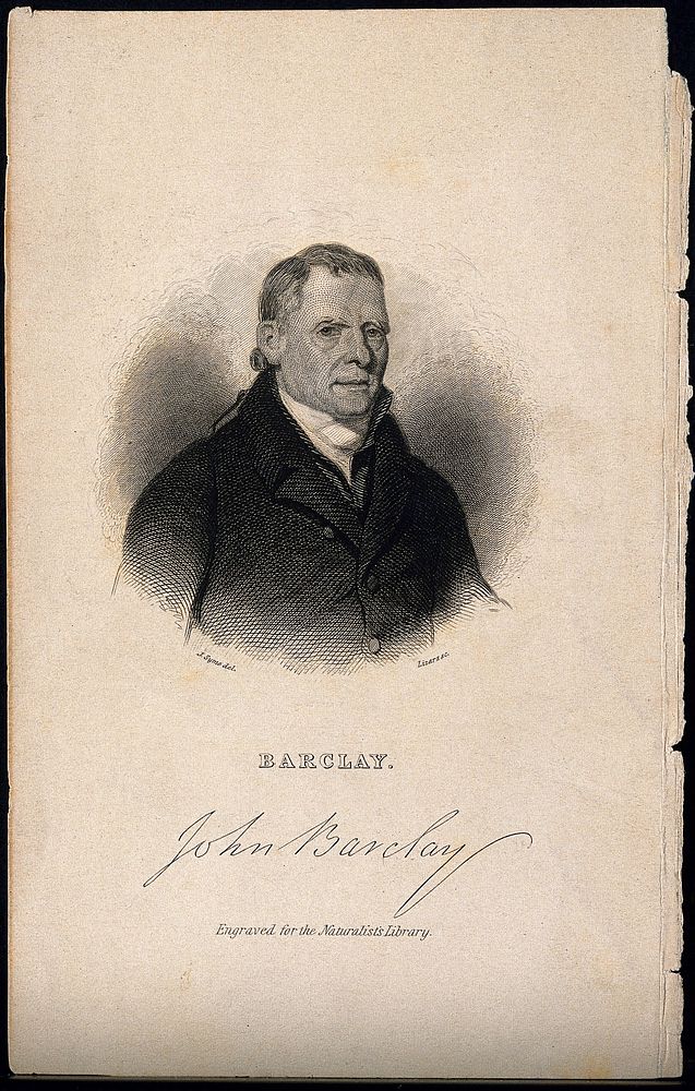 John Barclay. Line engraving by Lizars after J. Syme.