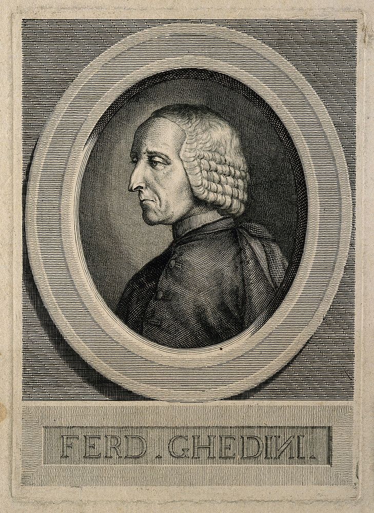 Ferdinando Antonio Ghedini. Line engraving.