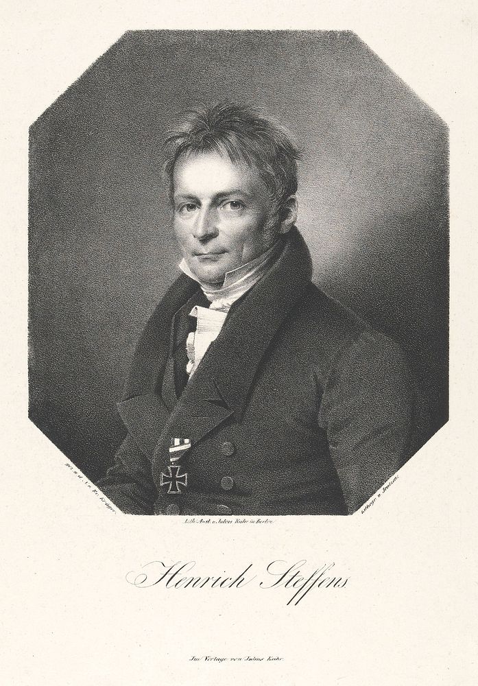 Henrich Steffens. Lithograph by F. Jentzen, 1828, after F. Krüger.