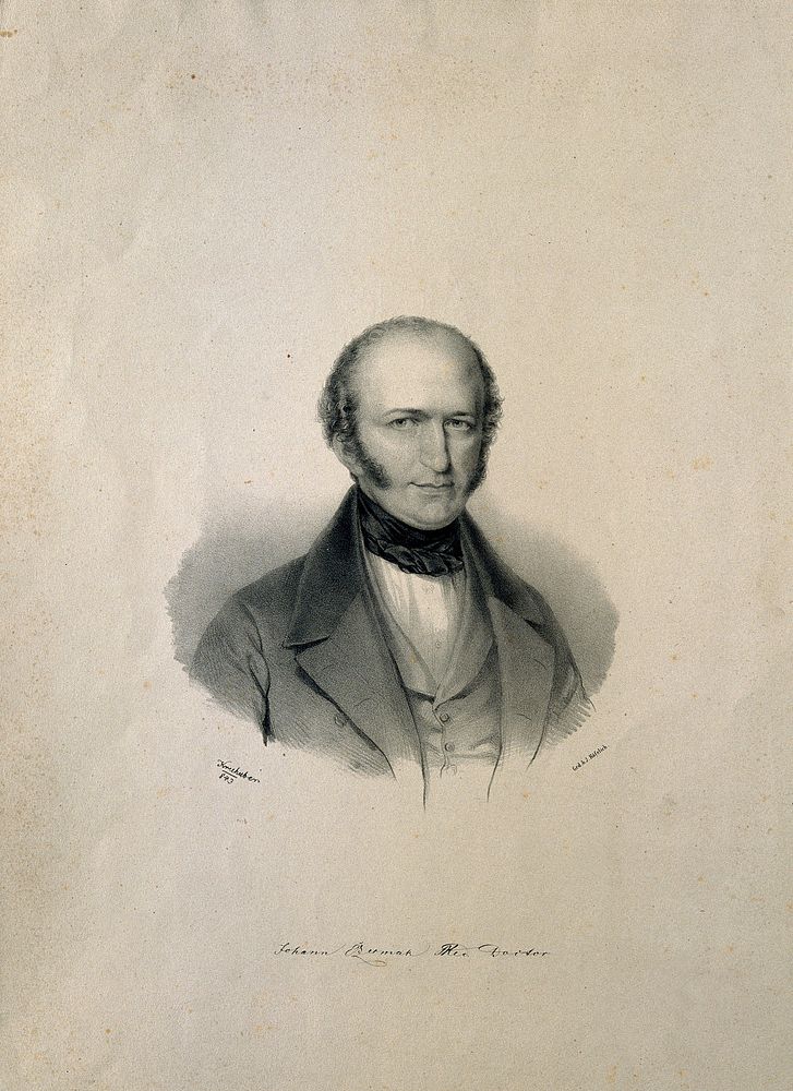 Johann Czermak. Lithograph by J. Kriehuber, 1843.