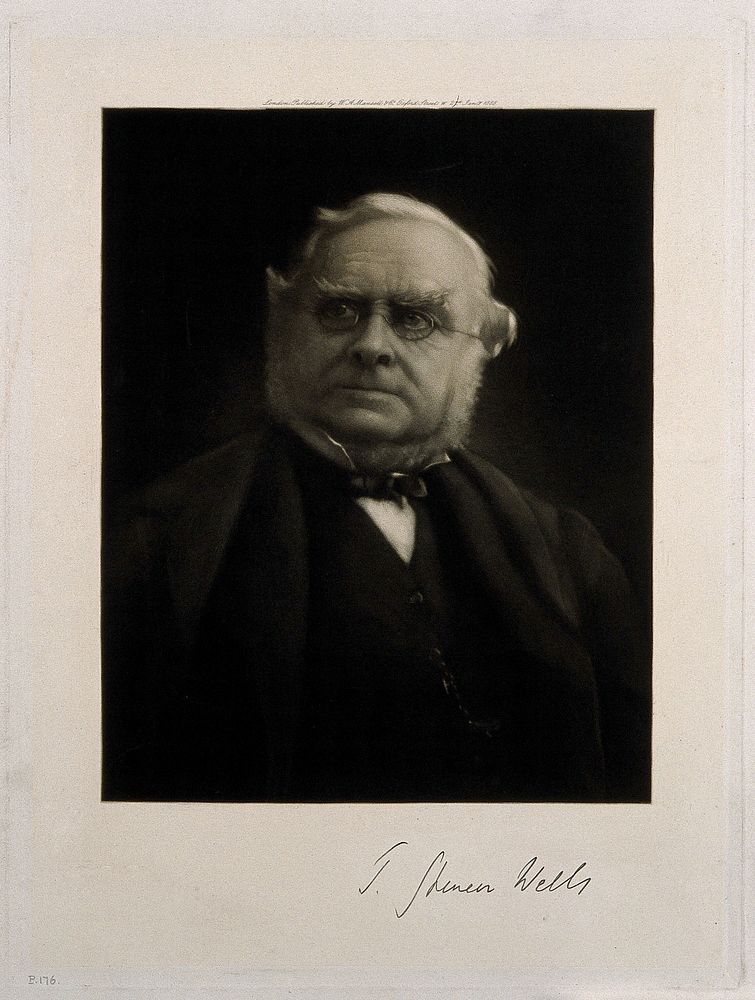 Sir Thomas Spencer Wells. Mezzotint, 1888.