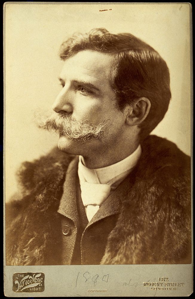 Henry Solomon Wellcome. Photograph by Henry van der Weyde, 1890.