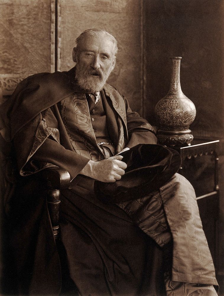 Sir Charles Sissmore Tomes. Photograph by Olive Edis.