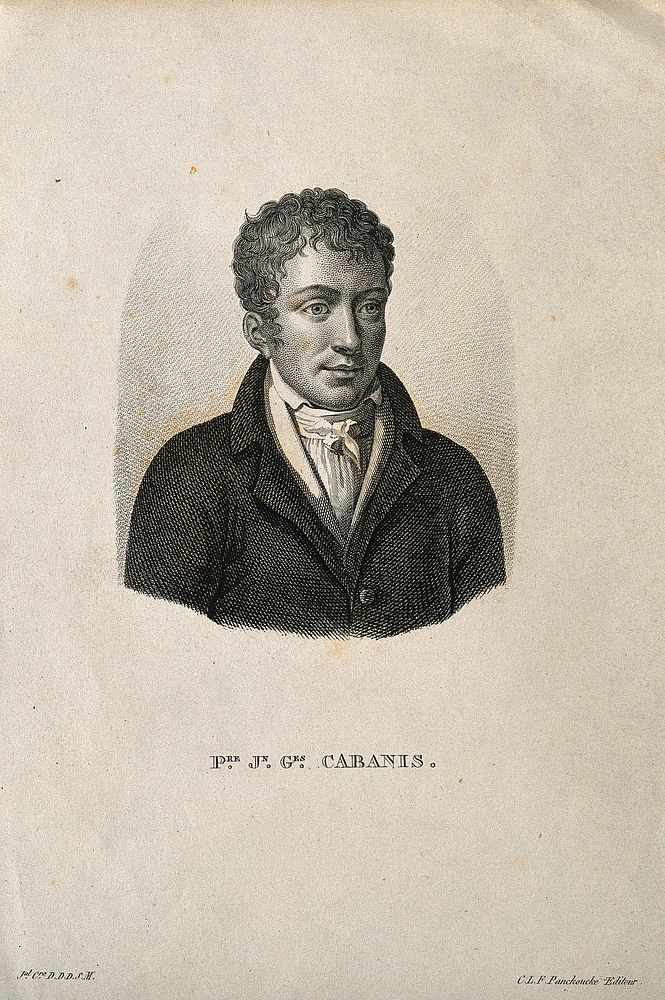 Pierre-Jean-Georges Cabanis. Stipple engraving.