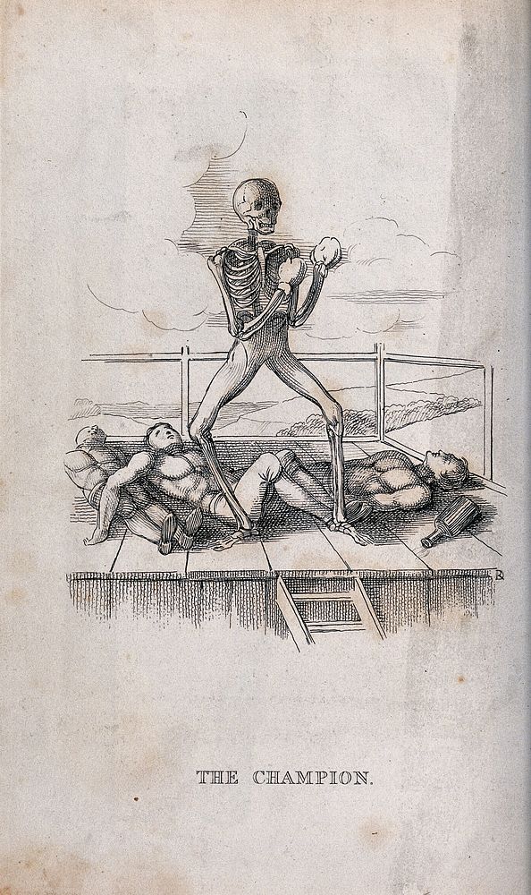 The dance of death. Etching by R. Dagley, 182-.