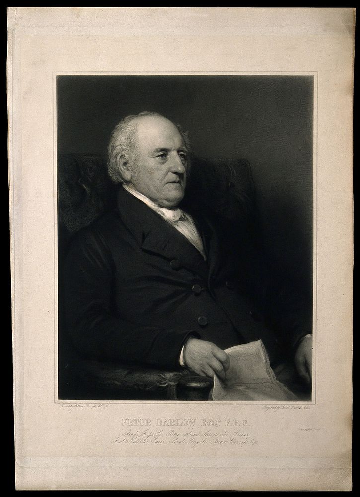 Peter Barlow. Mezzotint by S. Cousins after W. Boxall.