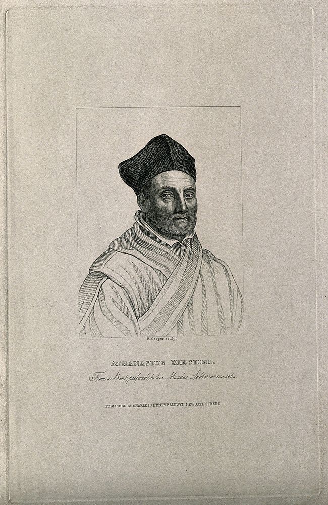 Athanasius Kircher. Stipple engraving R. | Free Photo Illustration ...