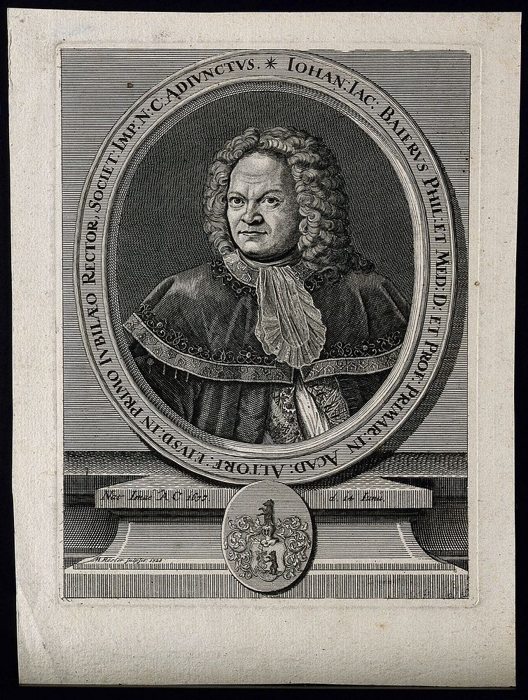 Johann Jakob Baier. Engraving by M. Rösler, 1728.