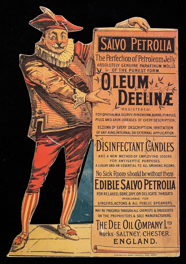 Salvo Petrolio : the perfection of petroleum jelly : absolutely genuine parafinum molle of the purest form / The Dee Oil…