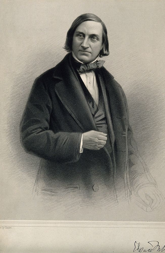 Edward Forbes. Lithograph after A. Claudet.