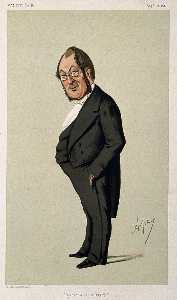 Sir Oscar Clayton. Colour lithograph by C. Pellegrini [Ape].