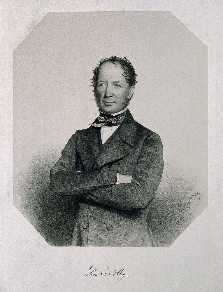 John Lindley. Lithograph by T. H. Maguire, 1849.