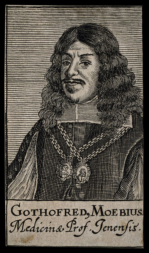 Gottfried Moebius. Line engraving, 1688.