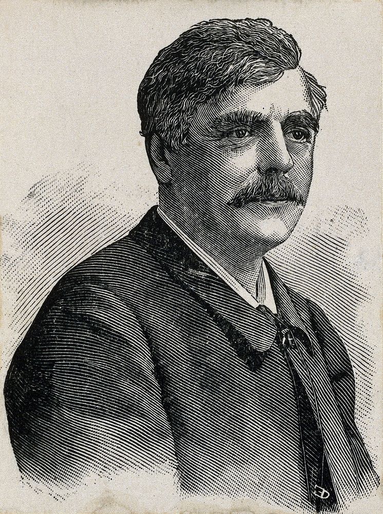 Edouard Brissaud. Wood engraving by E.D. or D.E.