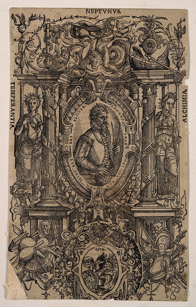 Leonhart Thurneisser zum Thurn. Woodcut, 1572.