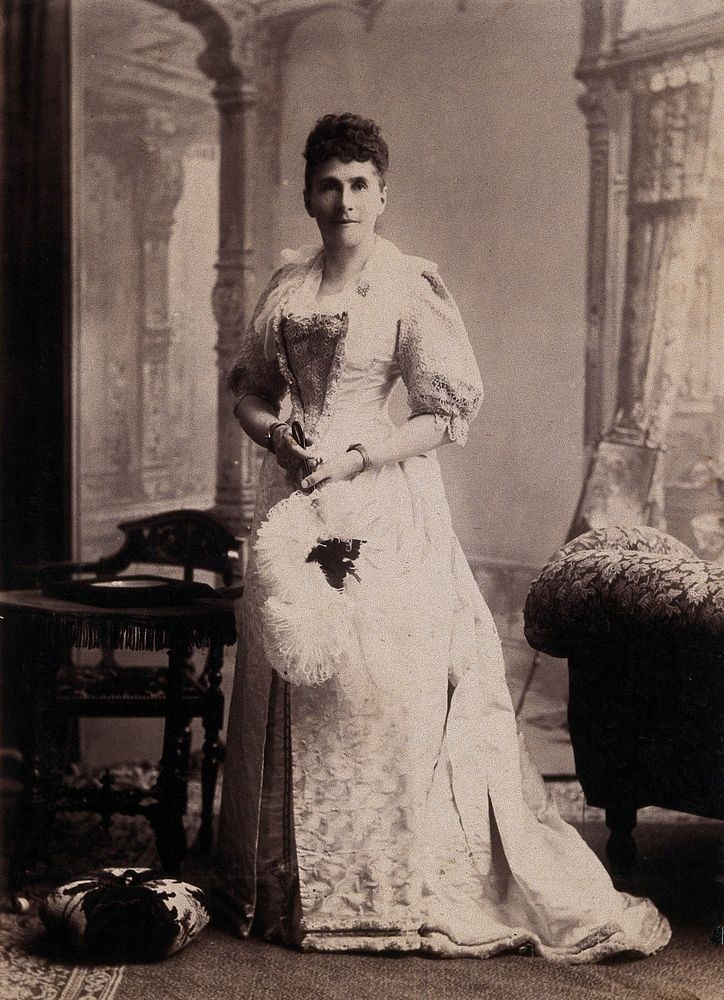 Kimberley, South Africa: Mrs James Currey, the wife of the Manager of the London and South African Exploration Company. 1896.