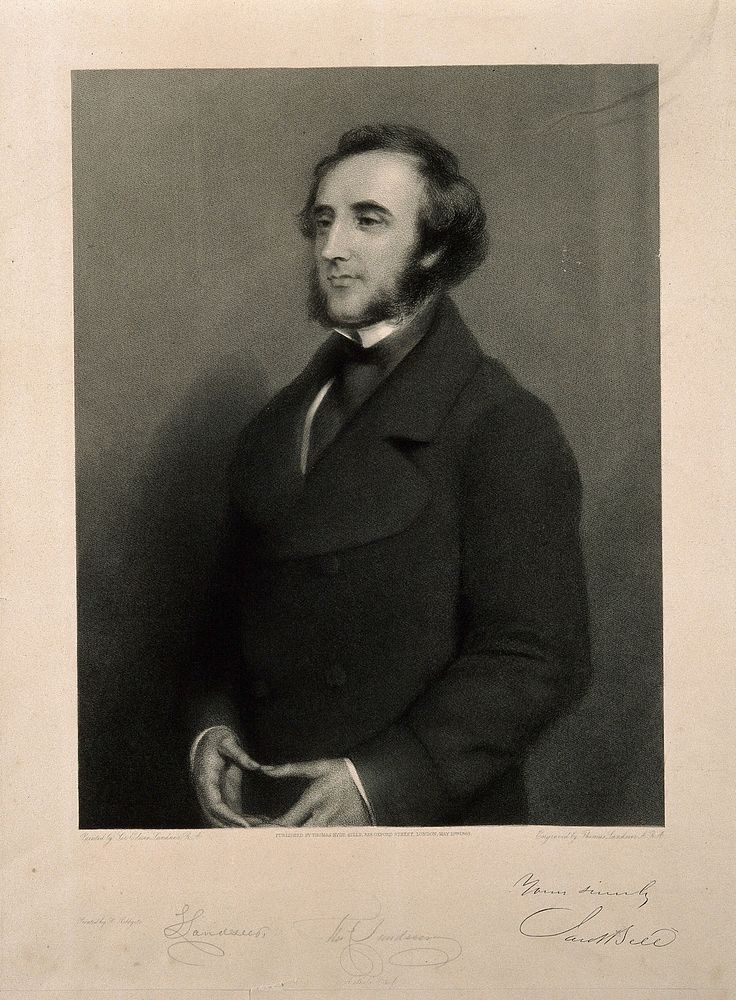 Jacob Bell. Mezzotint by T. Landseer, 1859, after Sir E. Landseer.