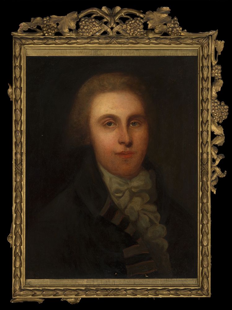 A man designated as Erasmus Darwin. Oil painting, 19--.