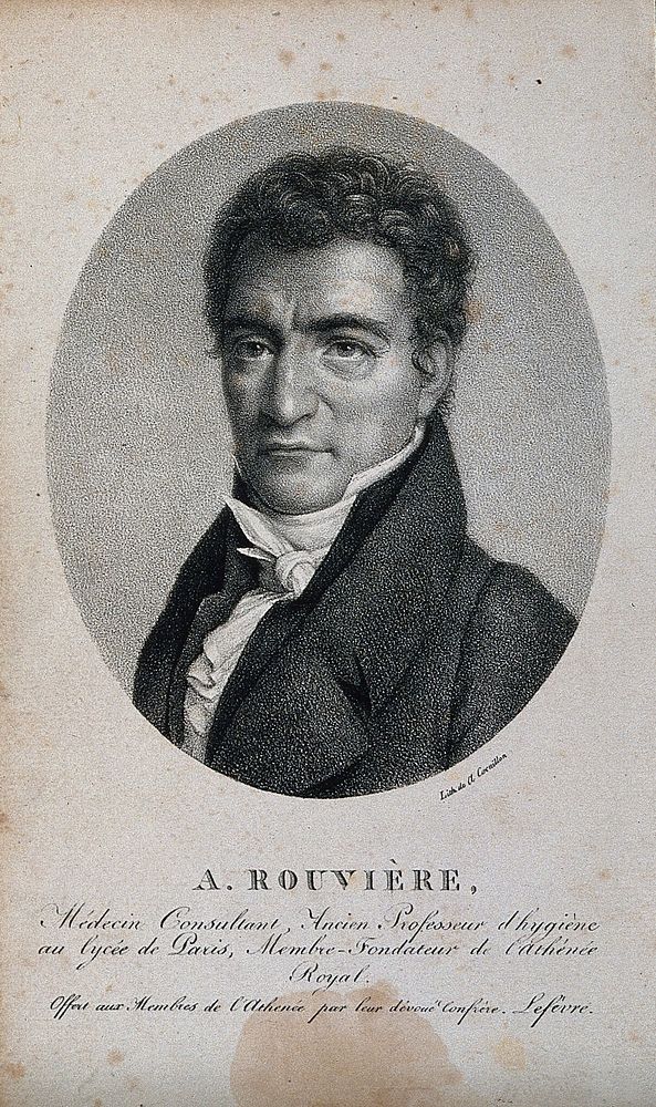Joseph Marie Audin Rouvière. Lithograph by A. Cornillon.