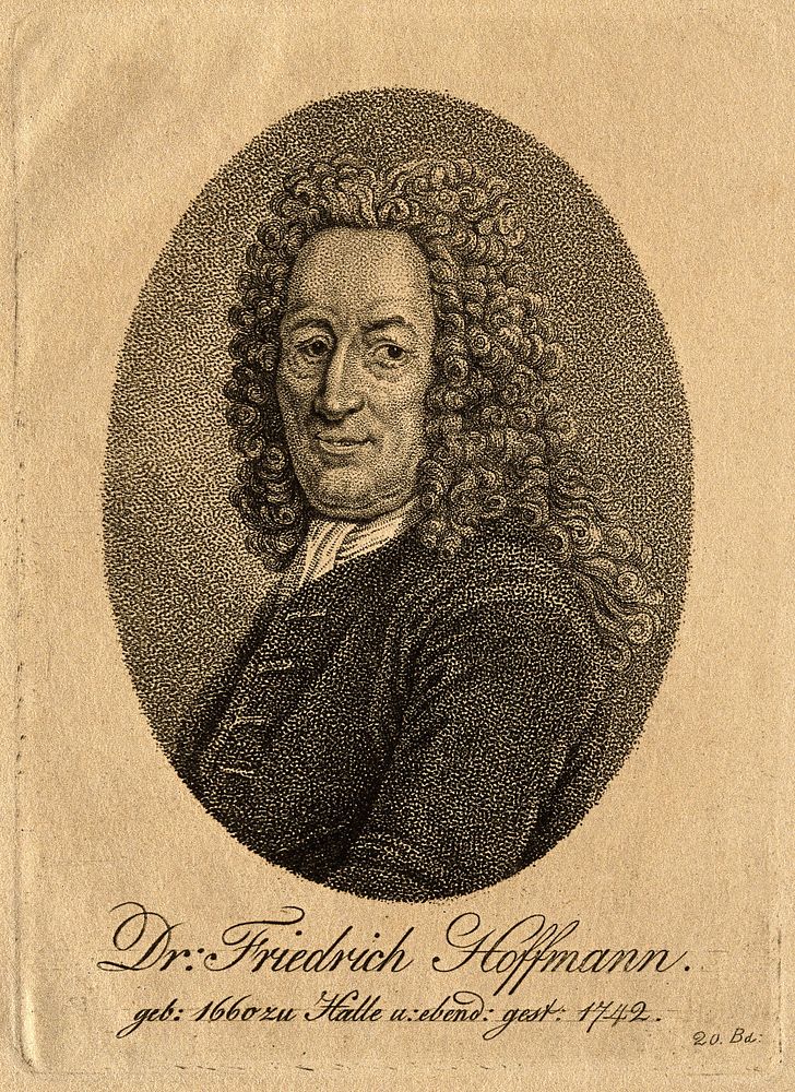 Friedrich Hoffmann II. Stipple engraving.