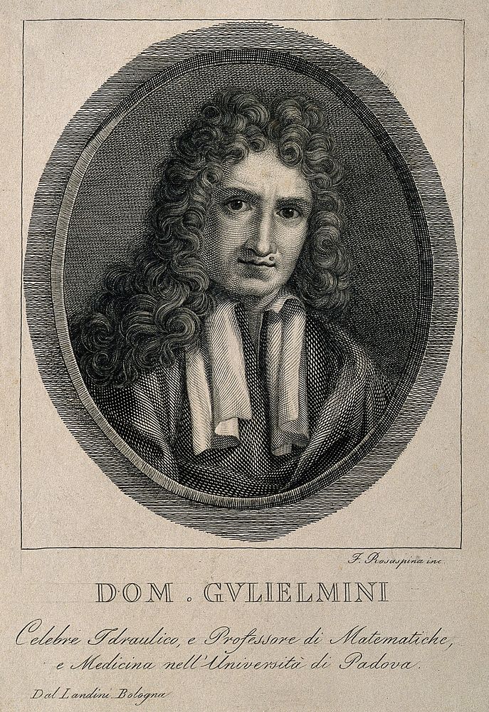 Domenico Guglielmini. Line engraving by F. Rosaspina.