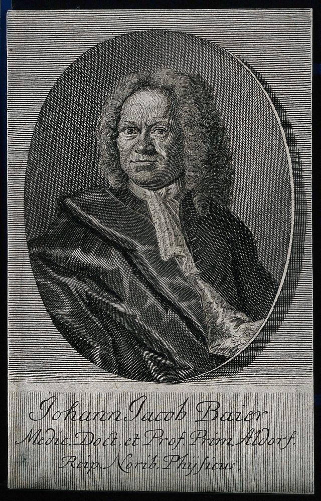 Johann Jakob Baier. Line engraving.