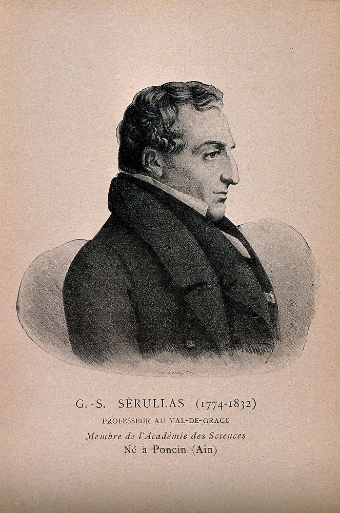 Georges Simon Serullas. Halftone after lithograph by Palley.