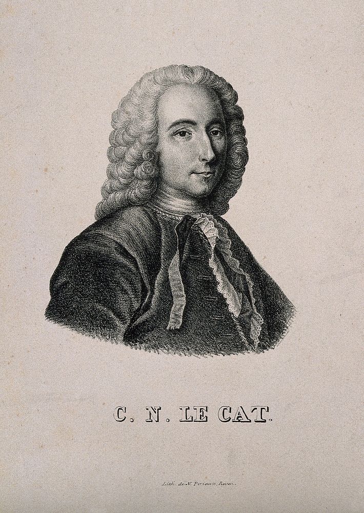 Claude Nicolas Le Cat. Lithograph by N. Périaux after Thomiers.