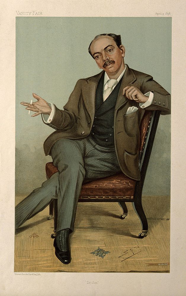 Sir Leander Starr Jameson. Colour lithograph by Sir L. Ward [Spy], 1896.