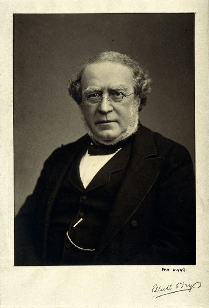 Sir Alfred Baring Garrod. Photograph by Elliott & Fry.