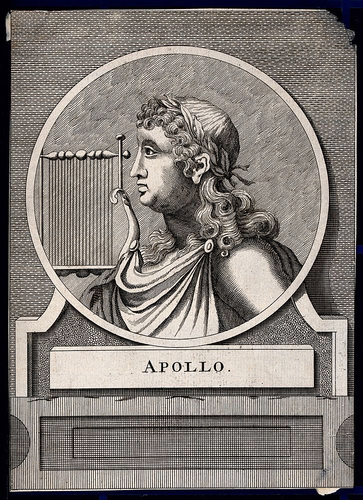 Apollo. Etching.