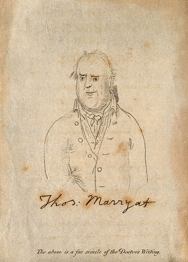 Thomas Marryat. Stipple engraving by Johnson, 1805.