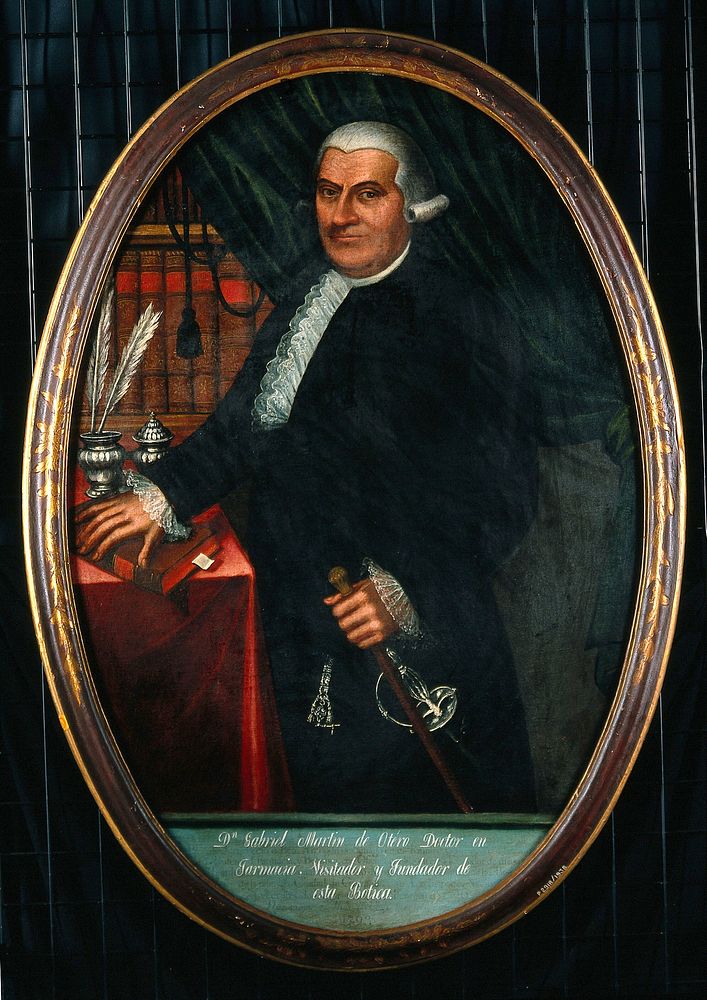 Gabriel Martín de Otero. Oil painting.