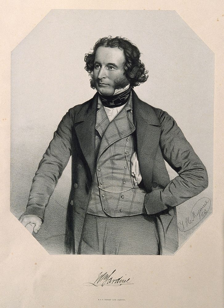 Sir William Jardine. Lithograph by T. H. Maguire, 1849.
